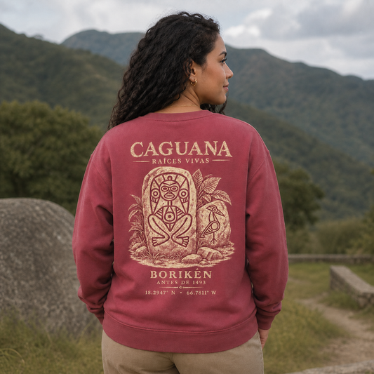 Caguana Back Reveal on a female model
