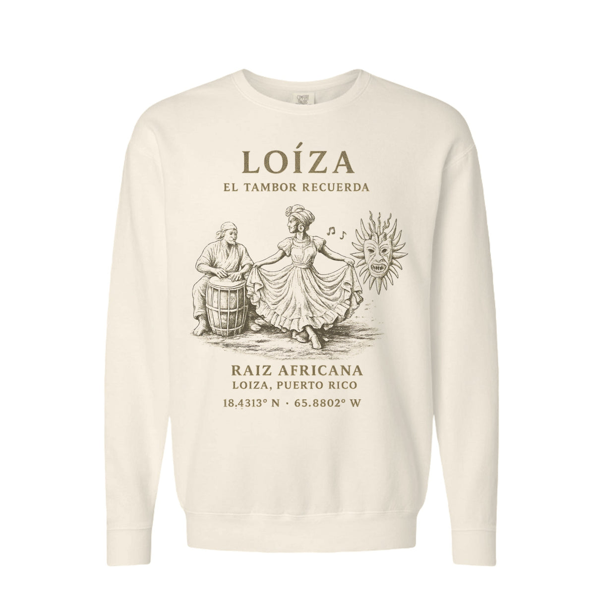 Loíza Front Print sweatshirt front