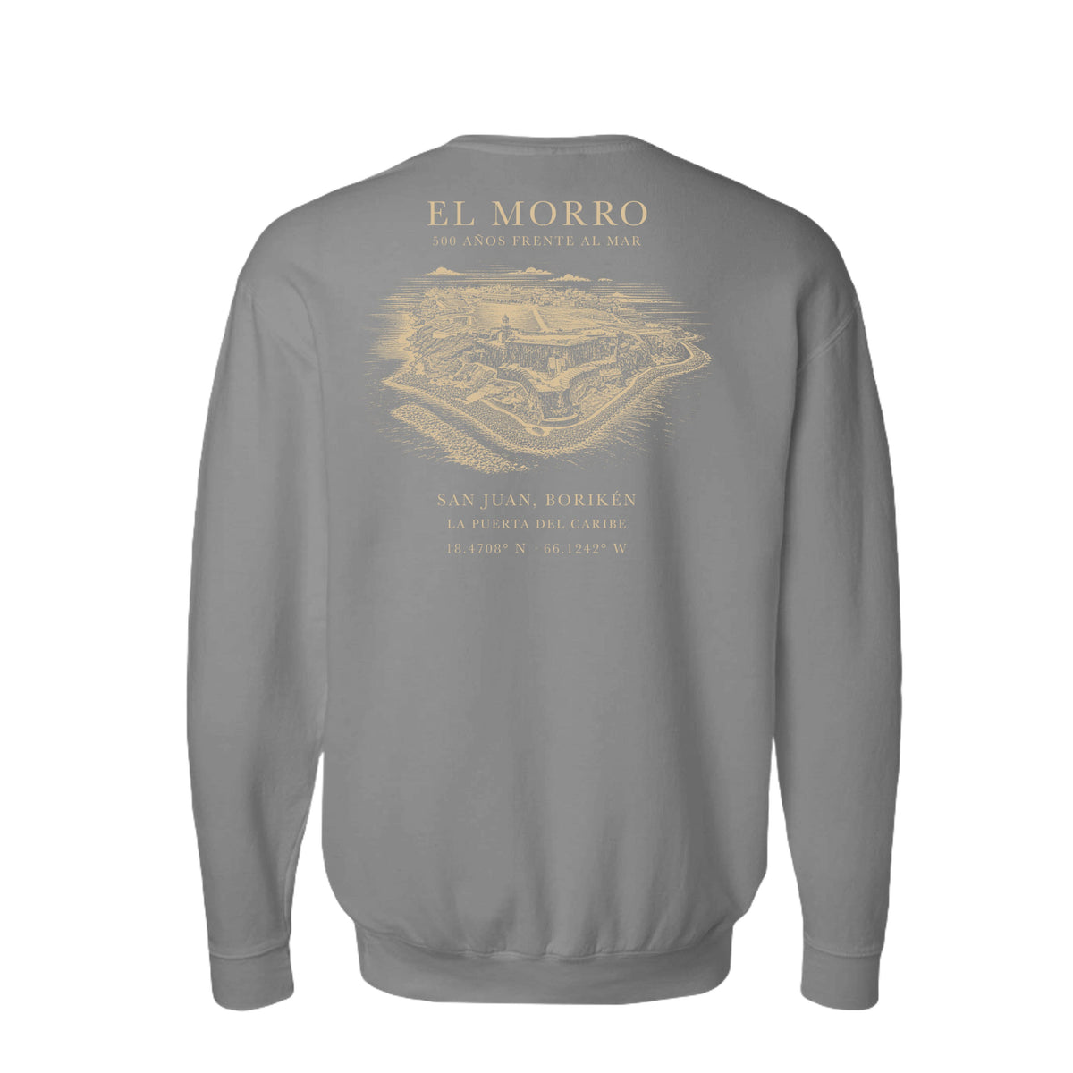El Morro Back Reveal sweatshirt back